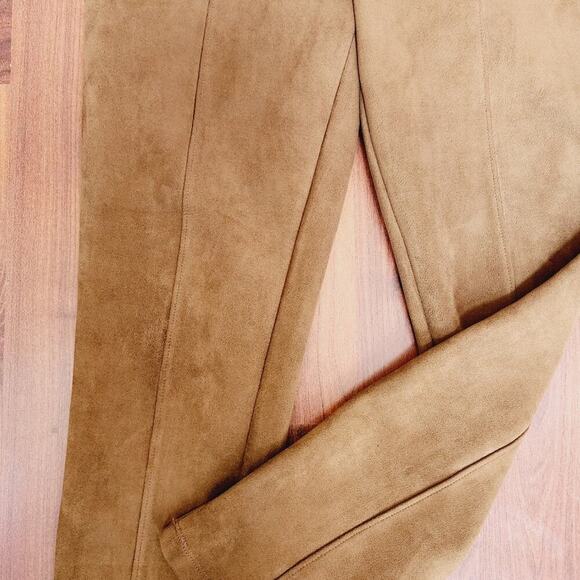 MARC NEW YORK BROWN SUEDE CROP PANTS SIZE SMALL - Picture 3 of 7